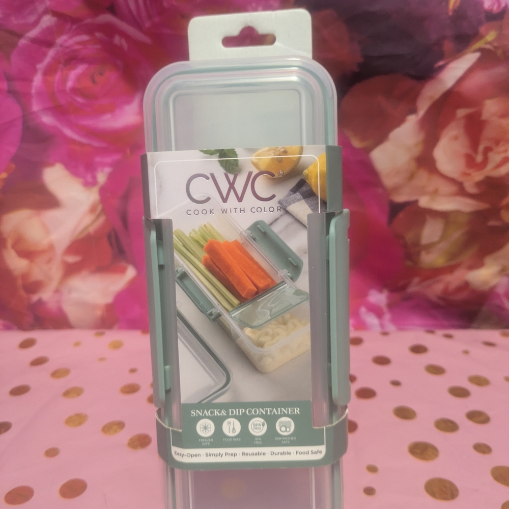 CWC Green Snack & Dip Container - Picture 2 of 13